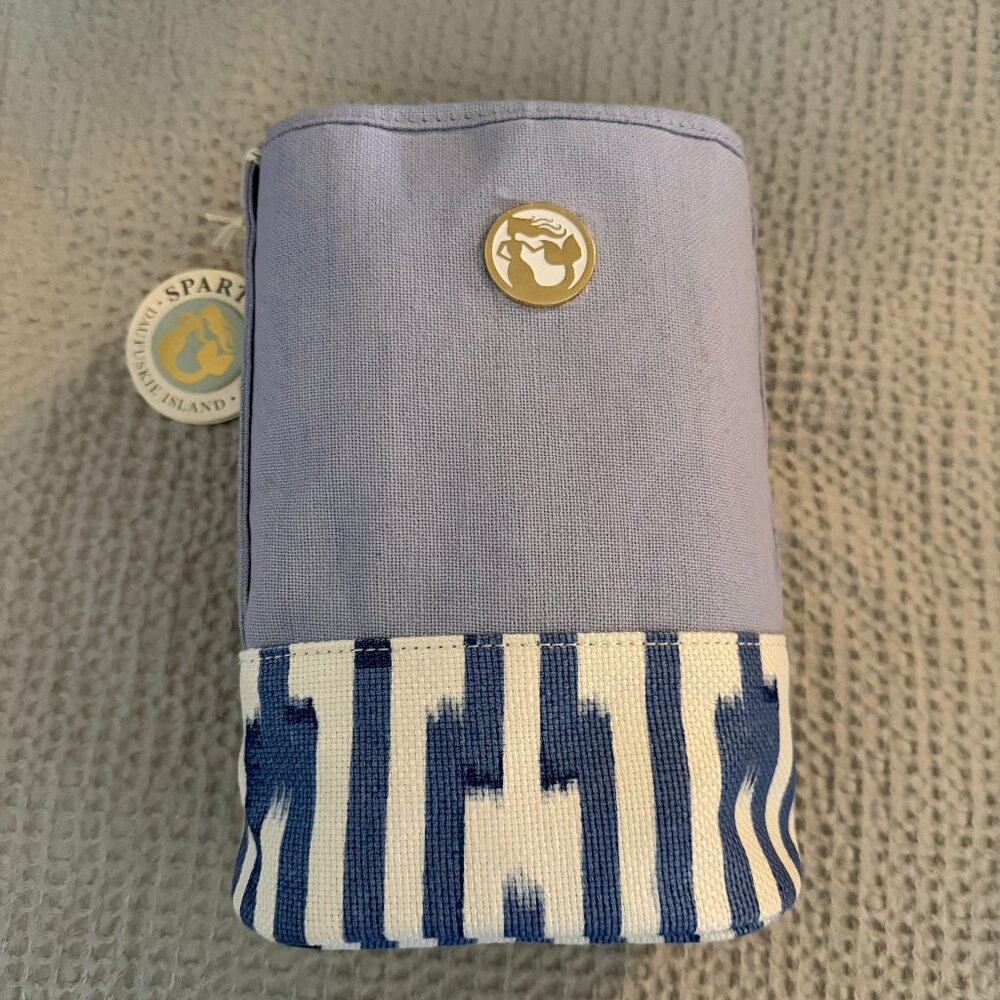 New Spartina 449 Double Wine Caddy Oyster Alley NWT